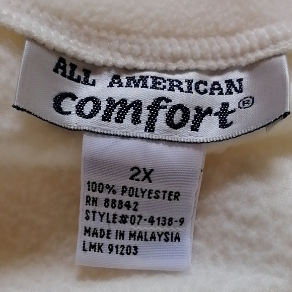 Women's plus - 2X, long sleeve fleece tunic - Picture 3 of 4